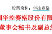 事业算命华控赛格董事长、董秘、副总经理三高管同日辞职